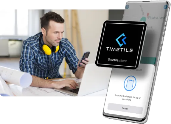 Chronotek Pro's NFC-enabled TimeTiles™ ensure that nonexempt employees time cards are accurate