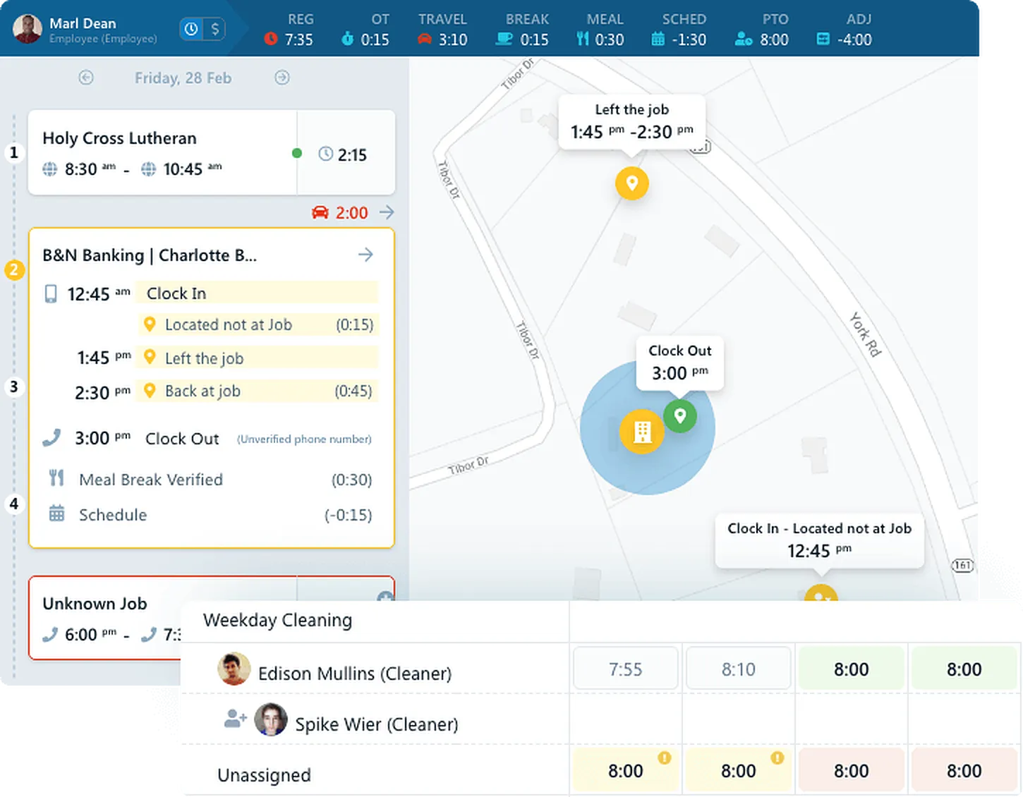 Chronotek Pro live dashboard screen
